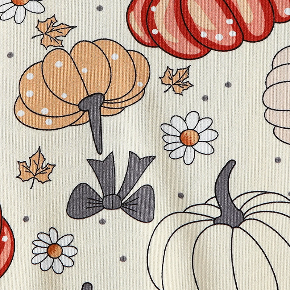 2-teiliges Herbst- und Winter-Kinder-Halloween-Set mit niedlichem Print-Sweatshirt und Hose für Jungen und Mädchen, Thanksgiving-Mode-Set – Detail 12