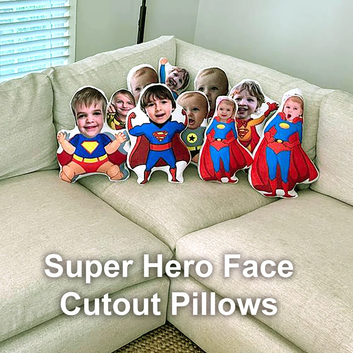 

Elf Doll Face Pillow, Superhero Pillow, Custom Cushion, Custom 3D Face Superhero Pillow Pillow Christmas Gift For Kids
