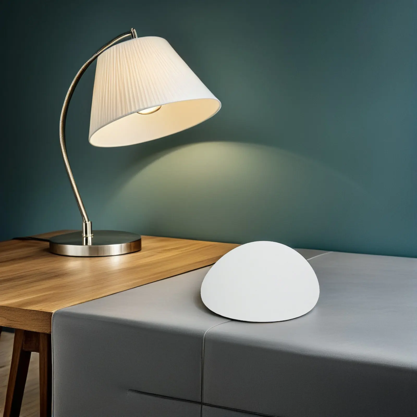 2Pcs Round Fabric Lampshade Diffuser Ceiling Light Soft Light Cover Anti-Glare Lamp Shade Diffuser for Desk Table Downlight
