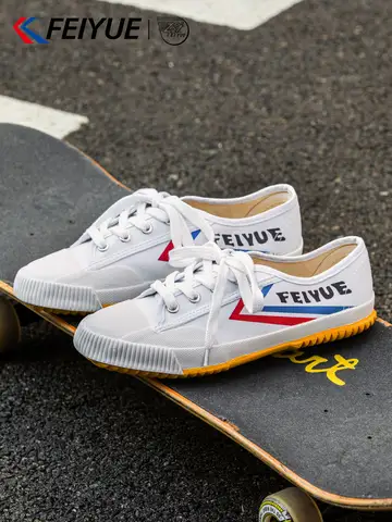 Feiyue Canvas Shoes Men's Summer Thin Breathable 2026 New Style White Sneakers Martial Arts Sports Training Low Top Shoes