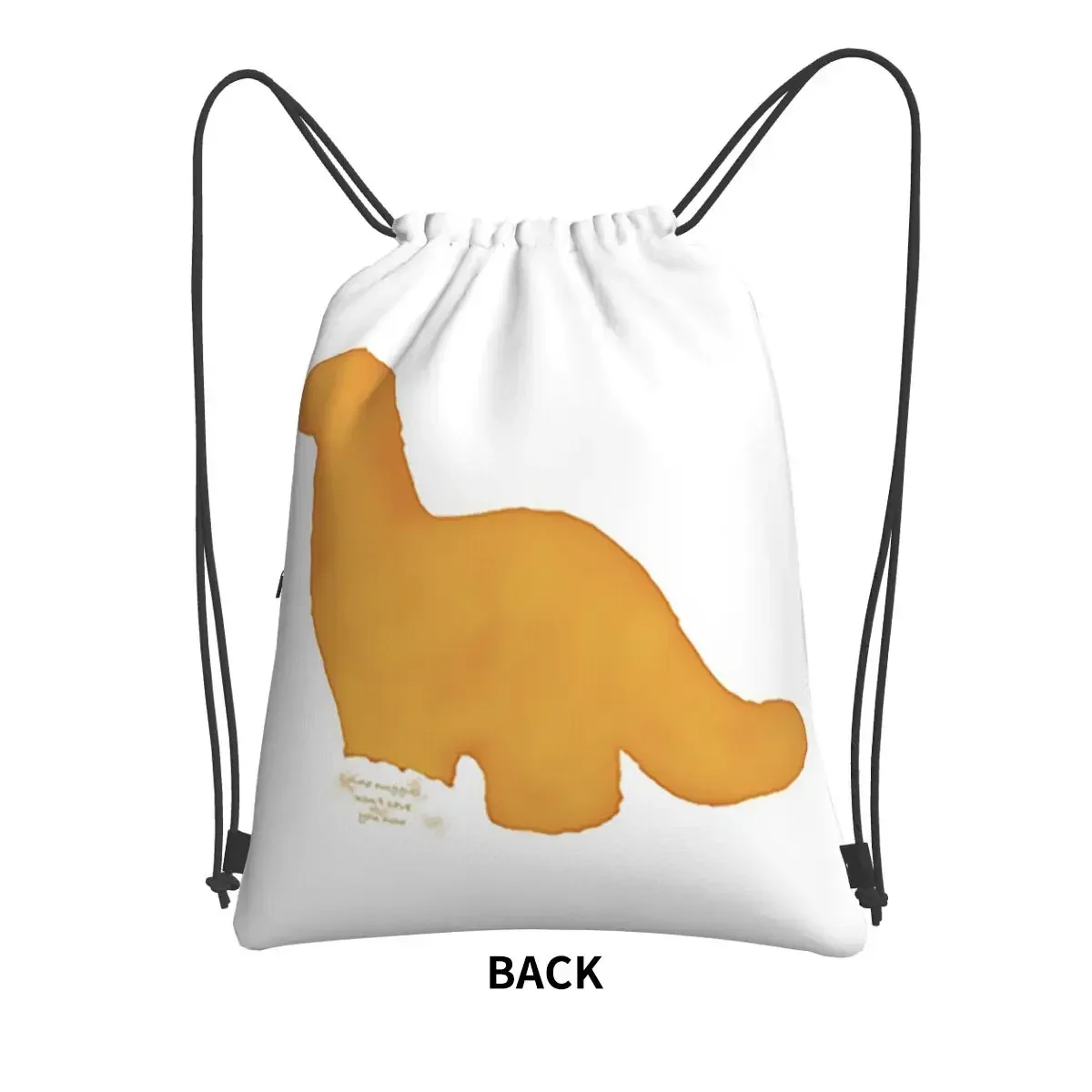 Dino Nuggies Won't Save You Now Portable Backpacks Drawstring Bag Casual Drawstring Bundle Pocket Shoes Bags For School Students