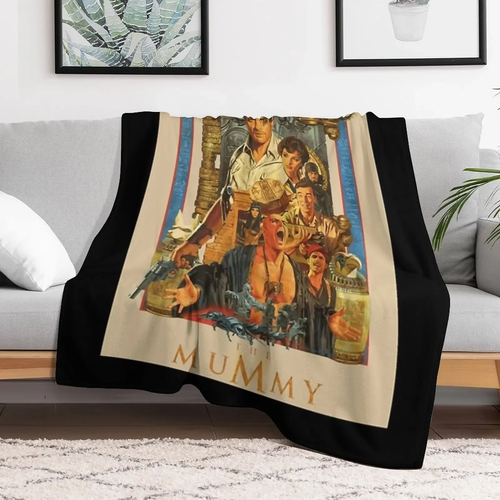 Brendan, Fraser the Mummy rick oconnell Throw Blanket