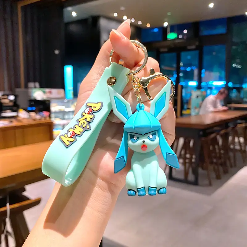 Pokemon Anime Pikachu Keychain Kawaii Eevee Schoolbag Shoulder Bag Pendant Glaceon Flareon Backpack Crossbody Bag Accessories - Image 13