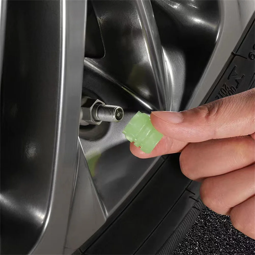 Tire Valve Cap Popular Portable Prank Vehicle 10g Wheel Dust Cover Eye-catching Glow Interesting Luminous Part