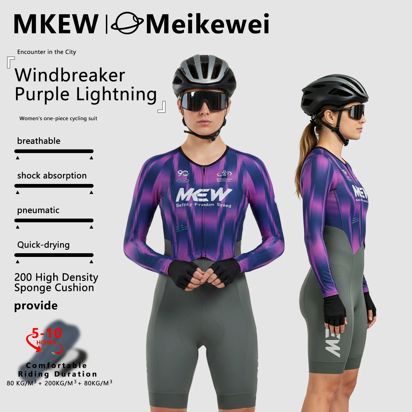 Cycling Gear For Sale - Damski kombinezon rowerowy MKEW z długim