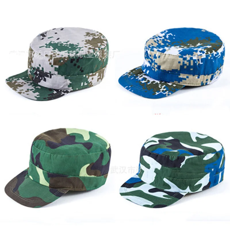 Tactical Cap Outdoor Sport Green blue Camouflage Hat Simplicity Camo Jungle Hunting Cap Hat for Men Adult Cap