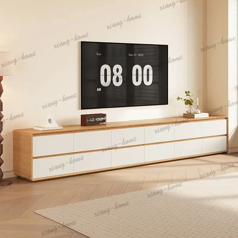 LJY Modern Living Room Tv Stands Retro Designer Storage Organizer Tv Stands Nordic Aesthetic Muebles Para Tv Chinese Style Furni
