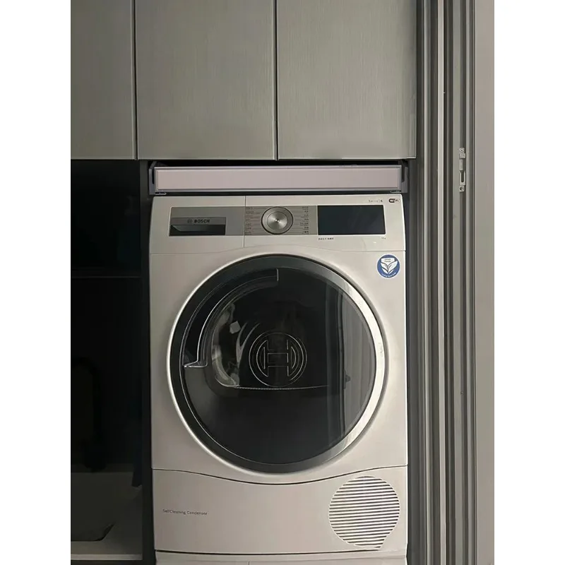 Washing machine, invisible clothes hanger, balcony dryer, hidden multifunctional pull-out pants rack, retractable slide rail,