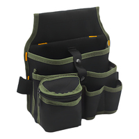 Electrician Tool Pouch Adjustable Buckle Tool Belt Pouches Multi-Pocket Organizer for Electrician Construction Gardening