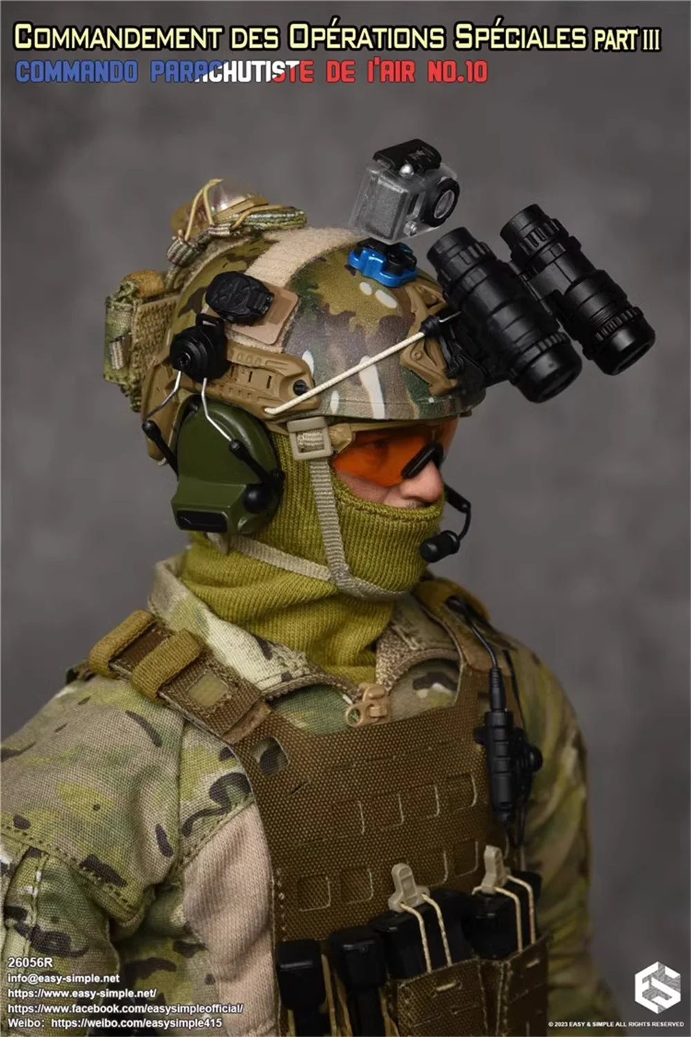 1/6 einfach und einfach es 26056r Command ement des Operations Part III Commander Spielzeug Modell Kopf Helm Kommunikation zubehör DIY