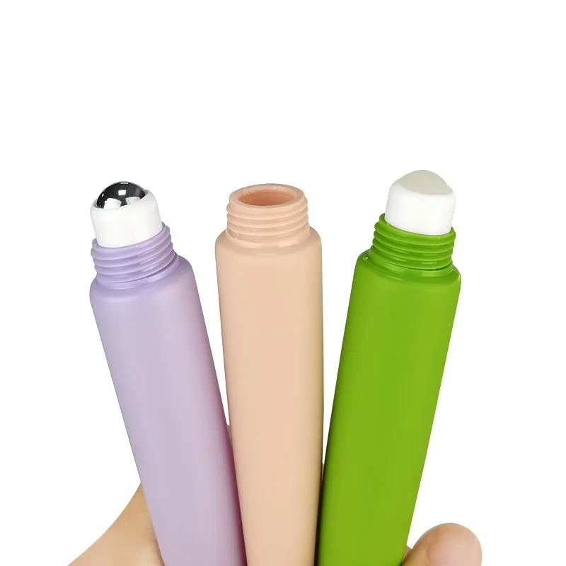 

Empty 10ml 15ml Roller Ball Massage Squeeze Tube Plastic Eye Cream Essence Soft Tube Cosmetic Lipgloss Lotion Squeeze Tube 50pcs