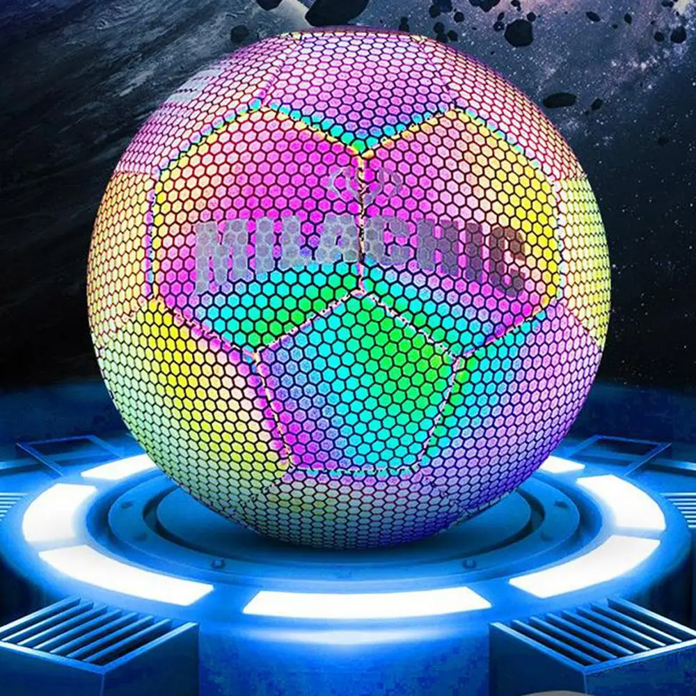 Multi-colour Football Illuminated Fantasy Ball Mobile Phone Flash Light Up 4/5 Ball Children\'s Adult Training Game Soccer Ball