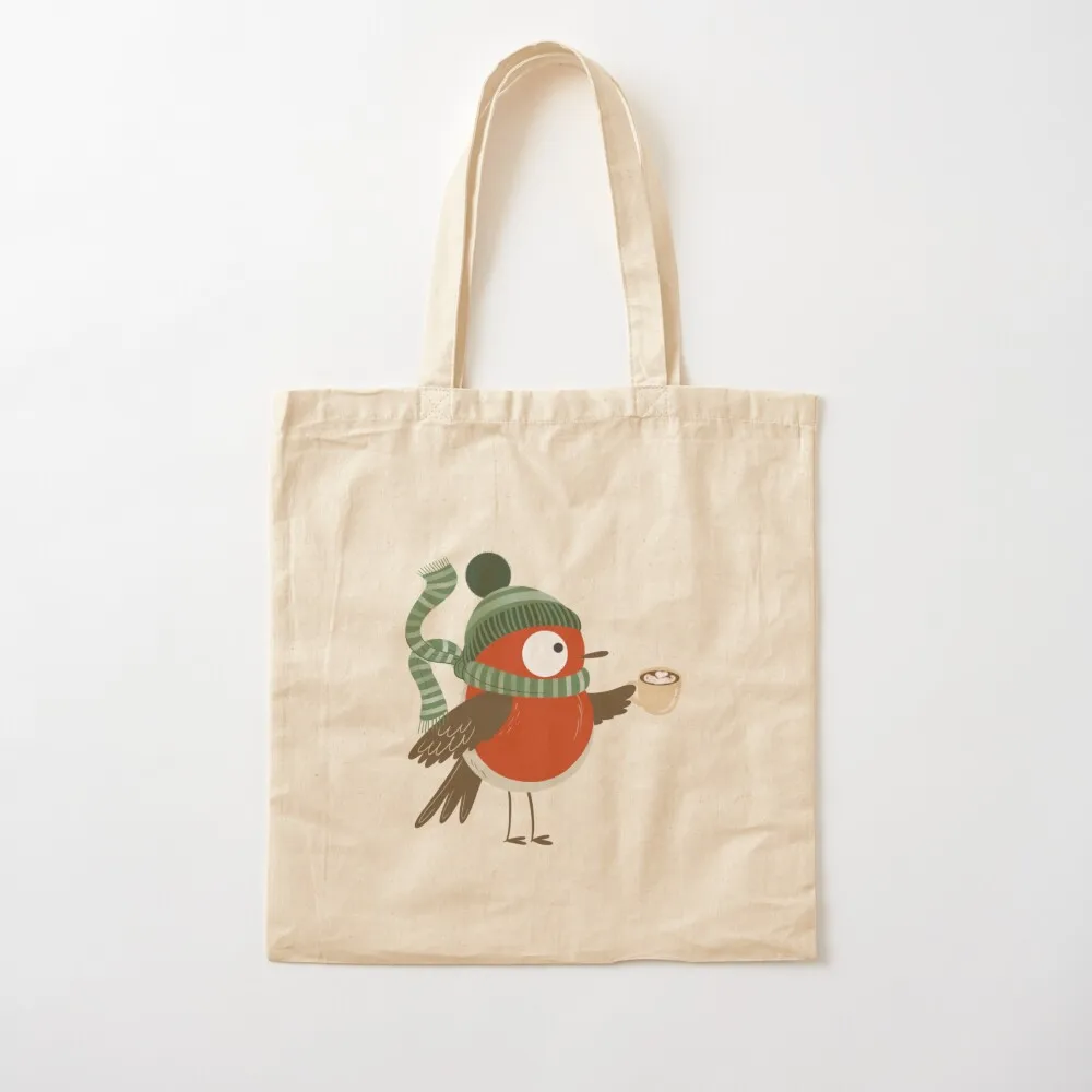 Chilly robin Tote Bag hand bag personalized tote Canvas stote bag