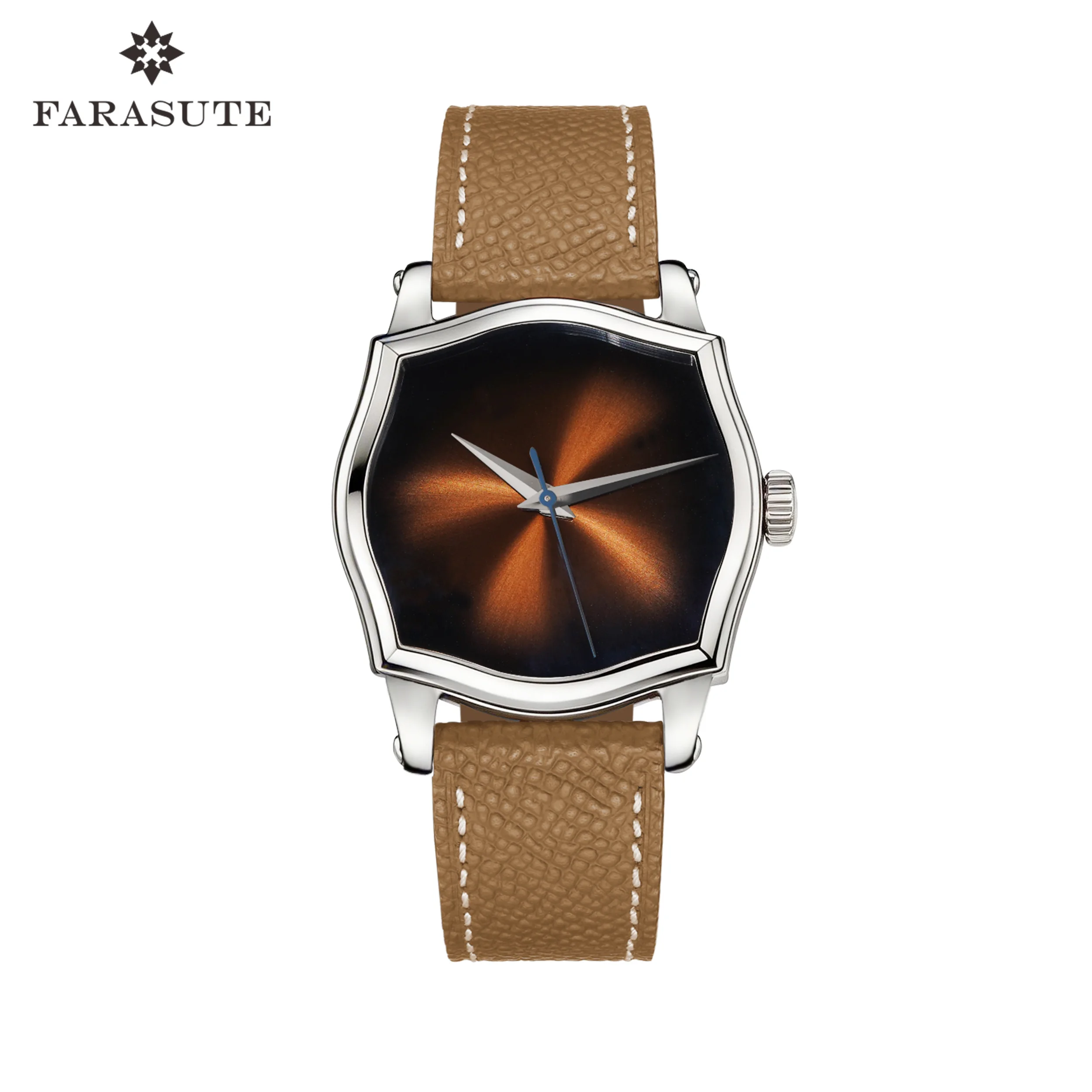 

FARASUTE 38 мм ретро сапфировый циферблат Sunray наручные часы HangZhou 2824 автоматические механические мужские часы водонепроницаемые часы reloj