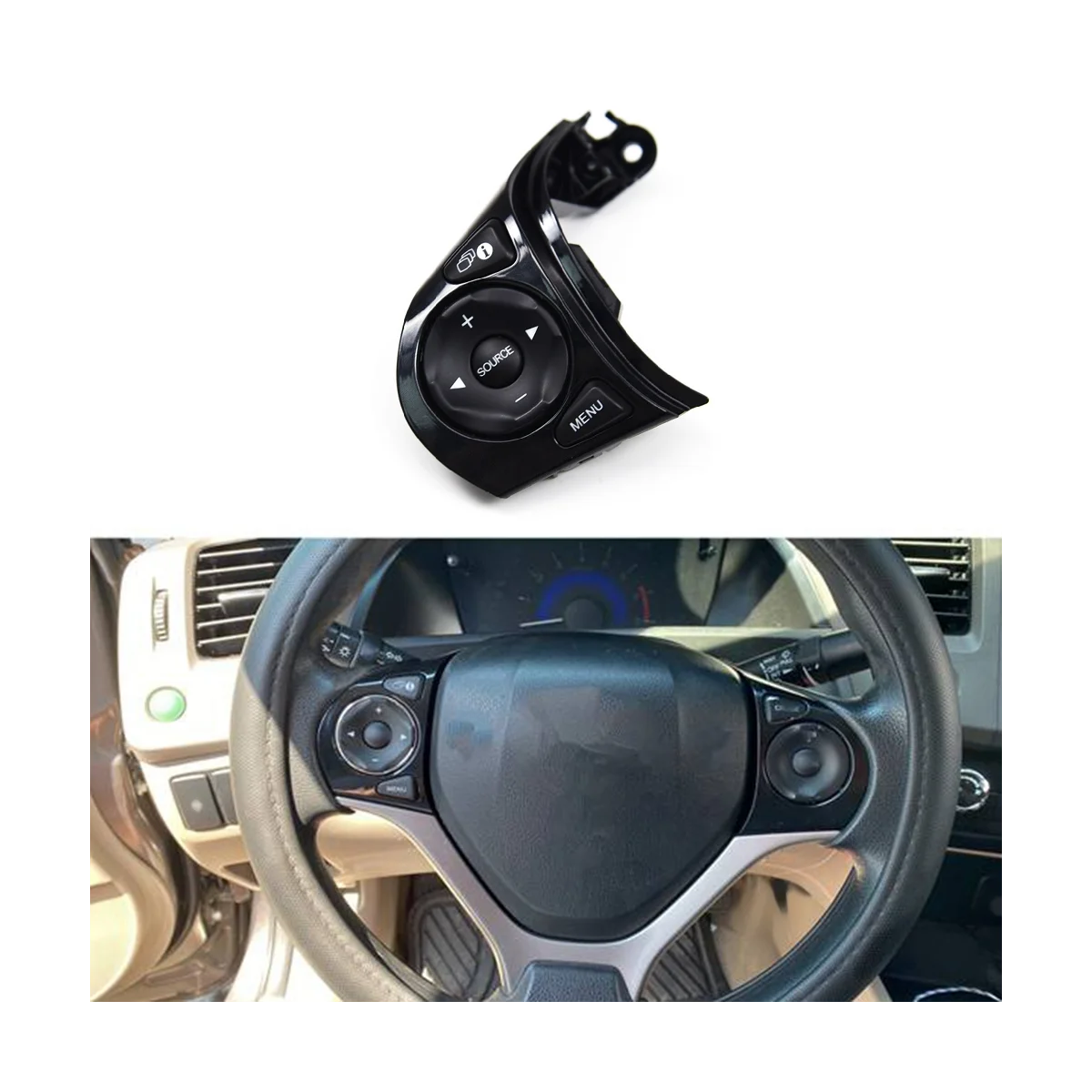 Car Multifunction Steering Wheel Left Button Cruise Control Switch for Honda Civic 1.8L 2012-2015