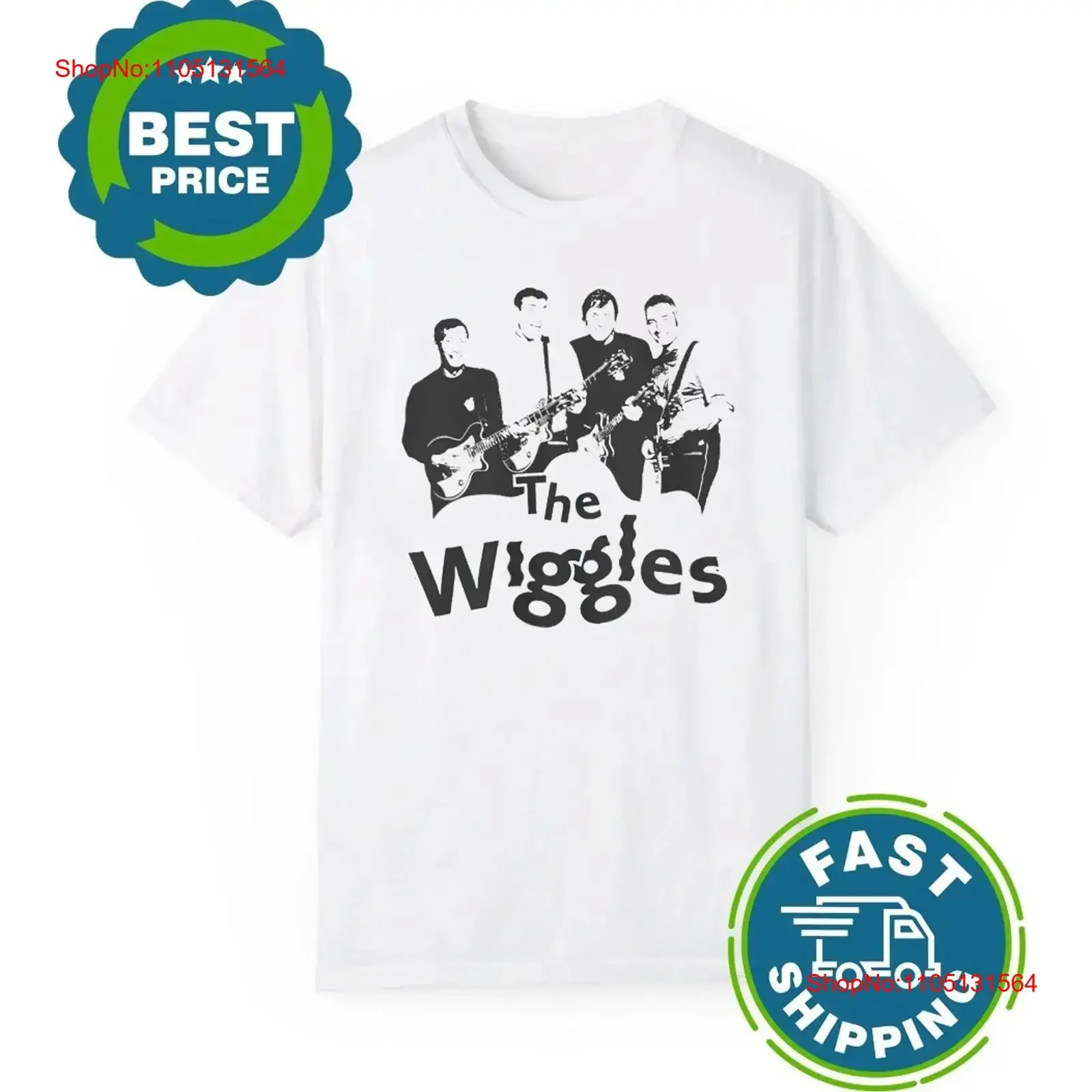 

The Wiggles Music Band T shirt T4237 vintage Washed Unisex Casual Breathable fashion graphic streetwear Stylish Versatile