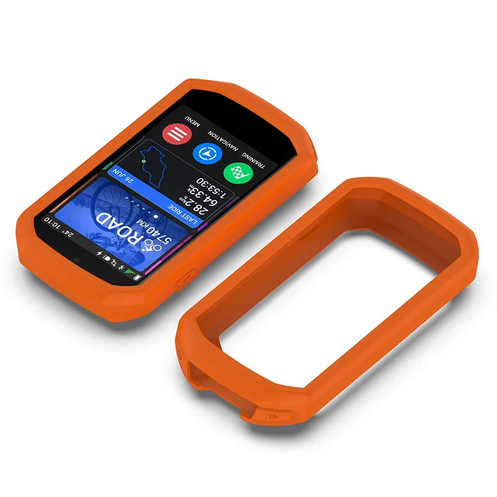 

Half Pack Silicone Protective Case Premium Soft Silicone Protective Case For Garmin Edge 1040 - Anti-Scratch And Fall Prevention