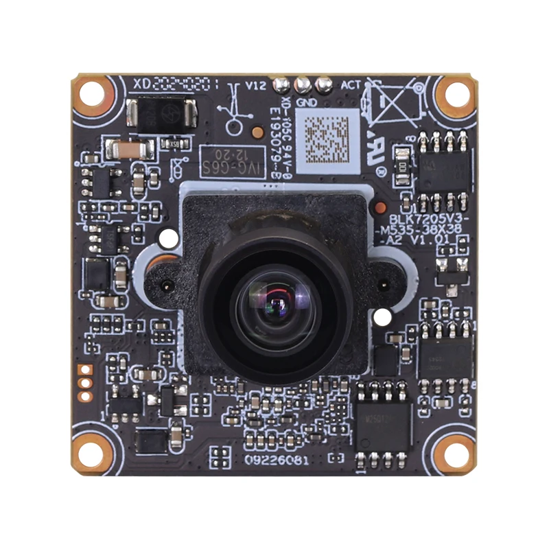 5MP 4.3mm 75degree Distortionless POE Webcam Imx335 Sensor Black Light Level H.265AI/H.265+ Mini IP Camera Module