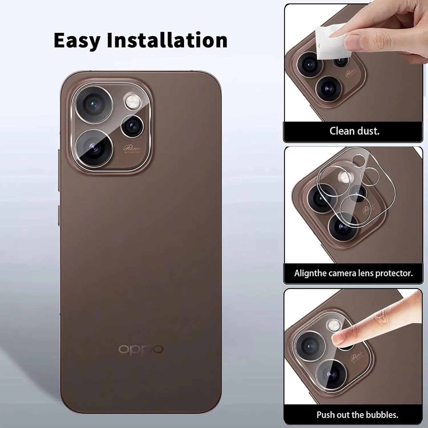 Szkło hartowane 2.5D 9H do OPPO Reno15, folia ochronna na ekran do OPPO Reno 15 Pro Max 15C 15F Global — zdjęcie produktu 4