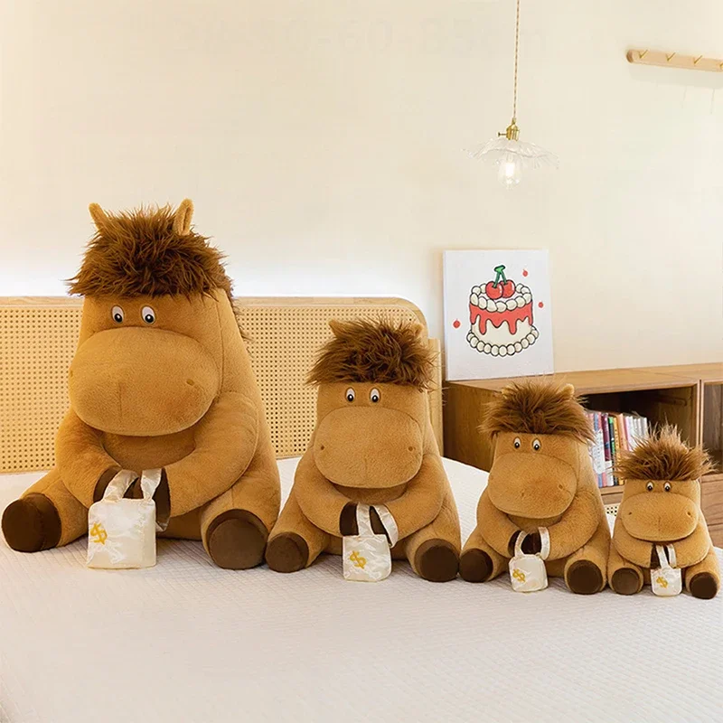 

Kawaii Plush Toy Horse Farm Animal Stuffed Plaything Cute Mascot For Kids Birthday Gift Soft Cuddly Filled Plaything Perfect Pre
