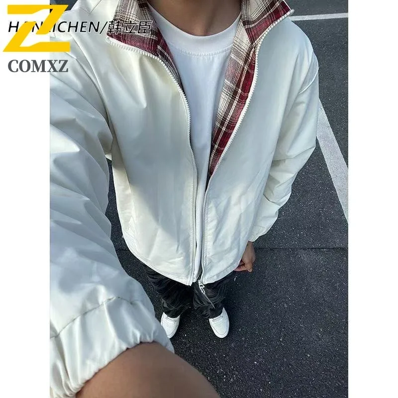 

COMXZ Classic Jacket 2025 Windproof Outdoor Travel Hiking Jogger Stand Collar Lightweight Jacket Leisure Man Clothes Jackets
