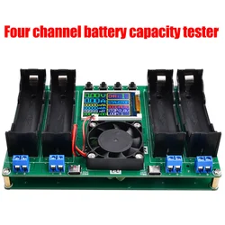 18650 Lithium Battery Capacity Tester Module MAh MWh Digital Four Batteries Internal Resistance Tester Power Detector Tester