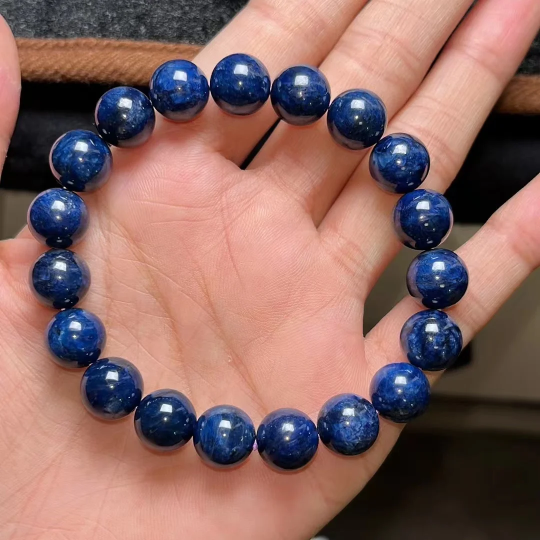 Natural Blue Sugilite Beads Bracelet Women Men South Africa 10.3mm Blue Sugilite Jewelry Fashion AAAAA