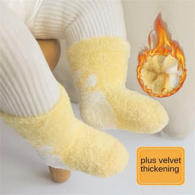 Mao Mao Socks Warm Multi-functional Cute Thick Plush Baby Sock Best Selling Pregnant Baby-tube Socks Thick Anti-slip Socks