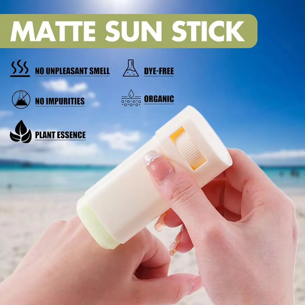 Face Sunscreen in Bar Solar Blocker Matte Sun Stick Moisturizing Non Greasy SPF50+ Protector UV Cream Whitening Korean Product