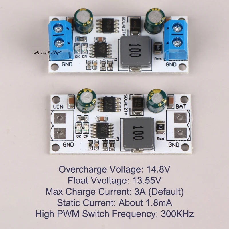 

SDLA12TA MPPT Solar Controller 12V 1-1000AH Lead-Acid Battery Charging Module Solar Panel Regulator Charger Board