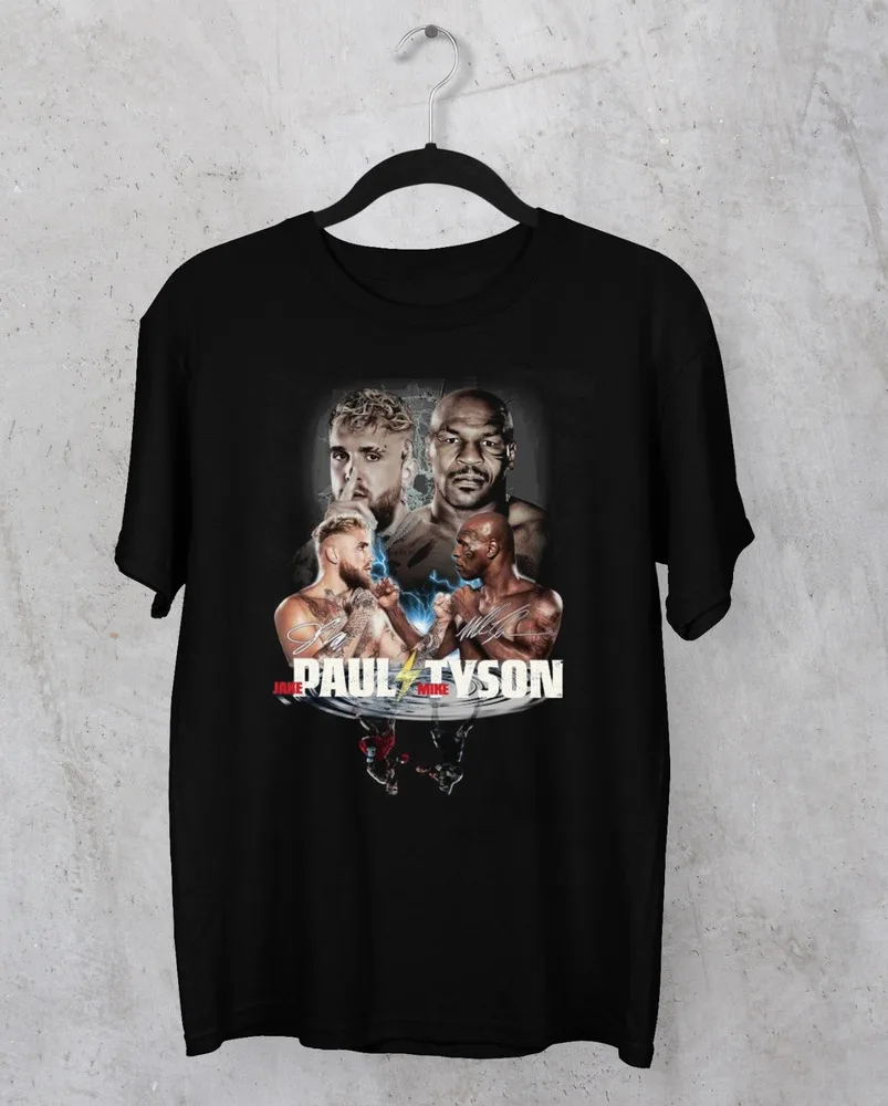 Jake Paul Vs boksen zwart T-shirt Unisex Alle maten S tot 5Xl 1F617 Anime patroon kleding hoge kwaliteit 100% katoen korte mouwU