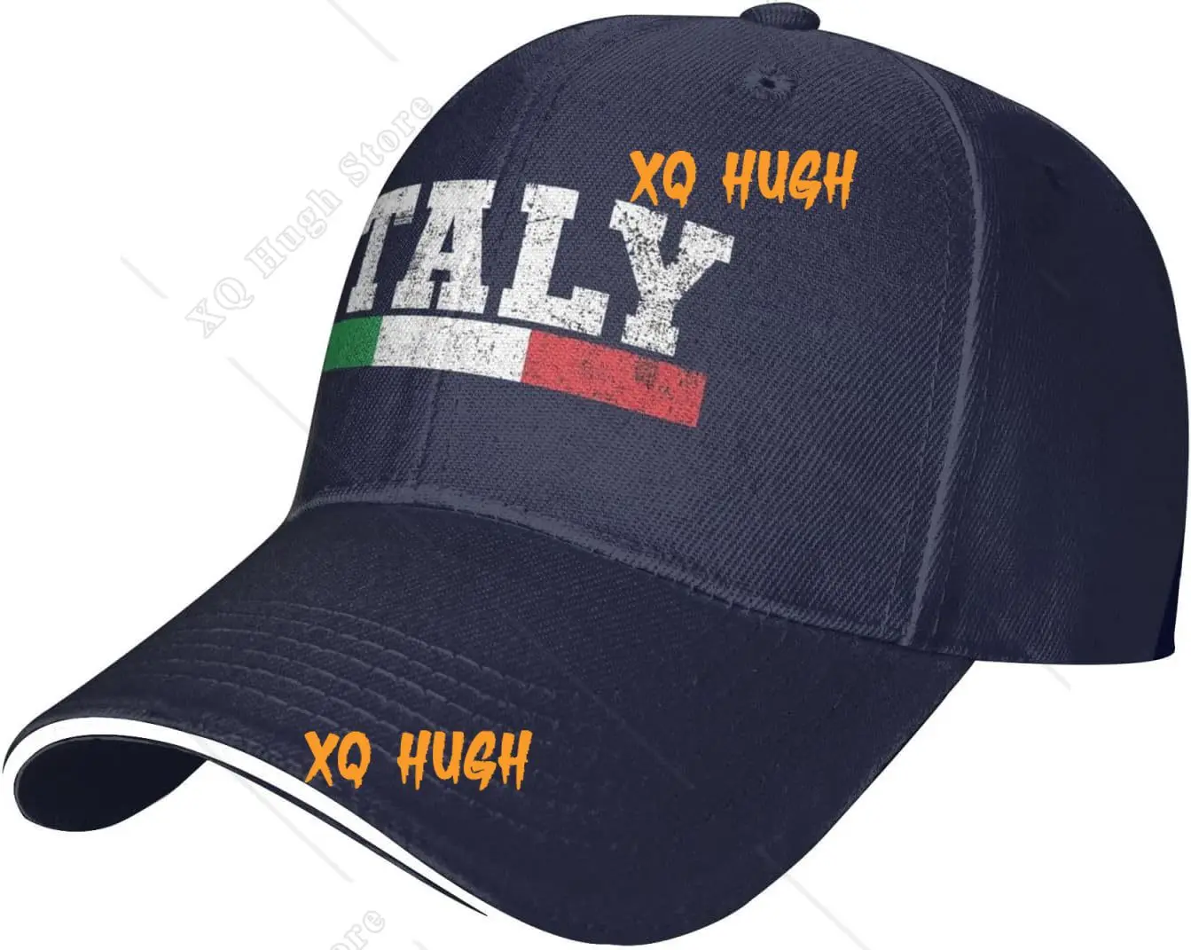 Italy Flag Italian Snapback Cap Casual Polo Hats Adjustable Baseball Cap Bill Cap for Women Men