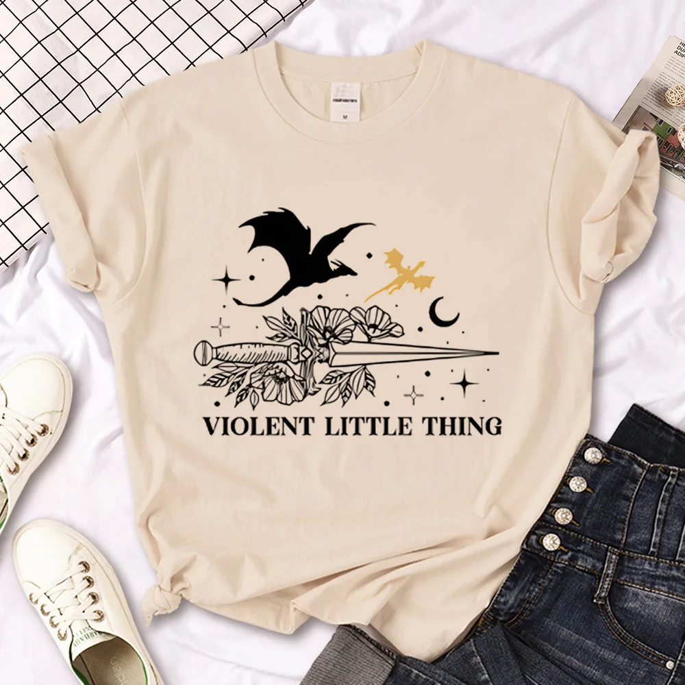 Fourth Wing t shirt women streetwear t shirt female anime manga clothing