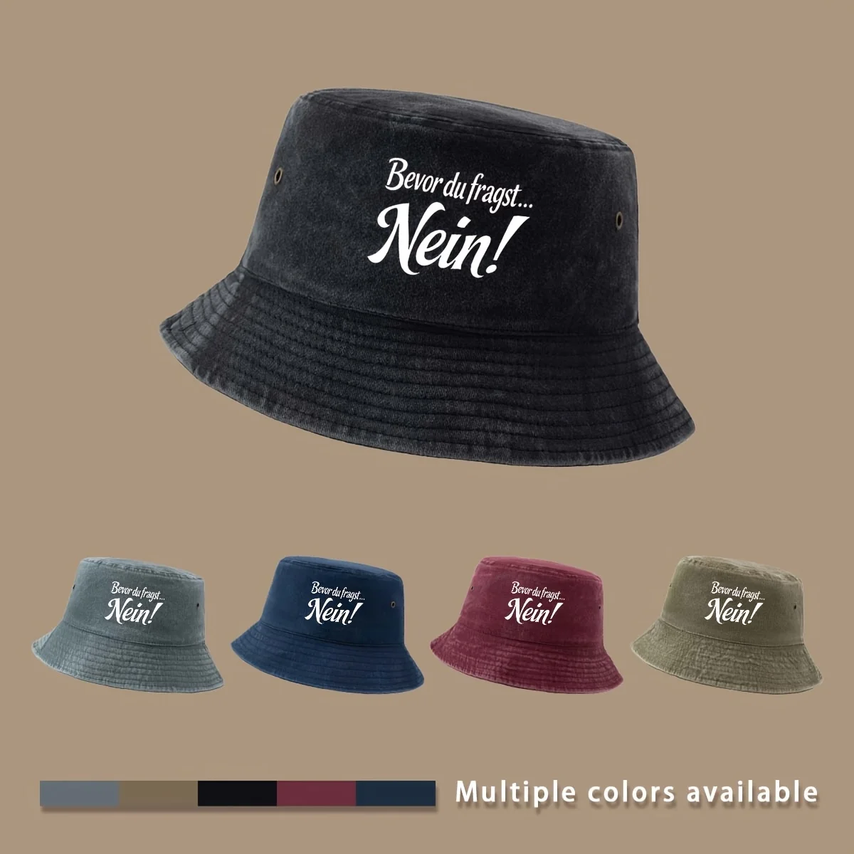 Before You Ask... No! High-quality Printed Pattern Bucket Hat, a Staple for Fishing. Fashionable, Trendy, Lightweight, and Folda