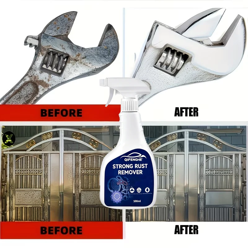 Universal Rust Remover Spray, Anti-Corrosion Treatment for Automotive, Machinery, and Home Use