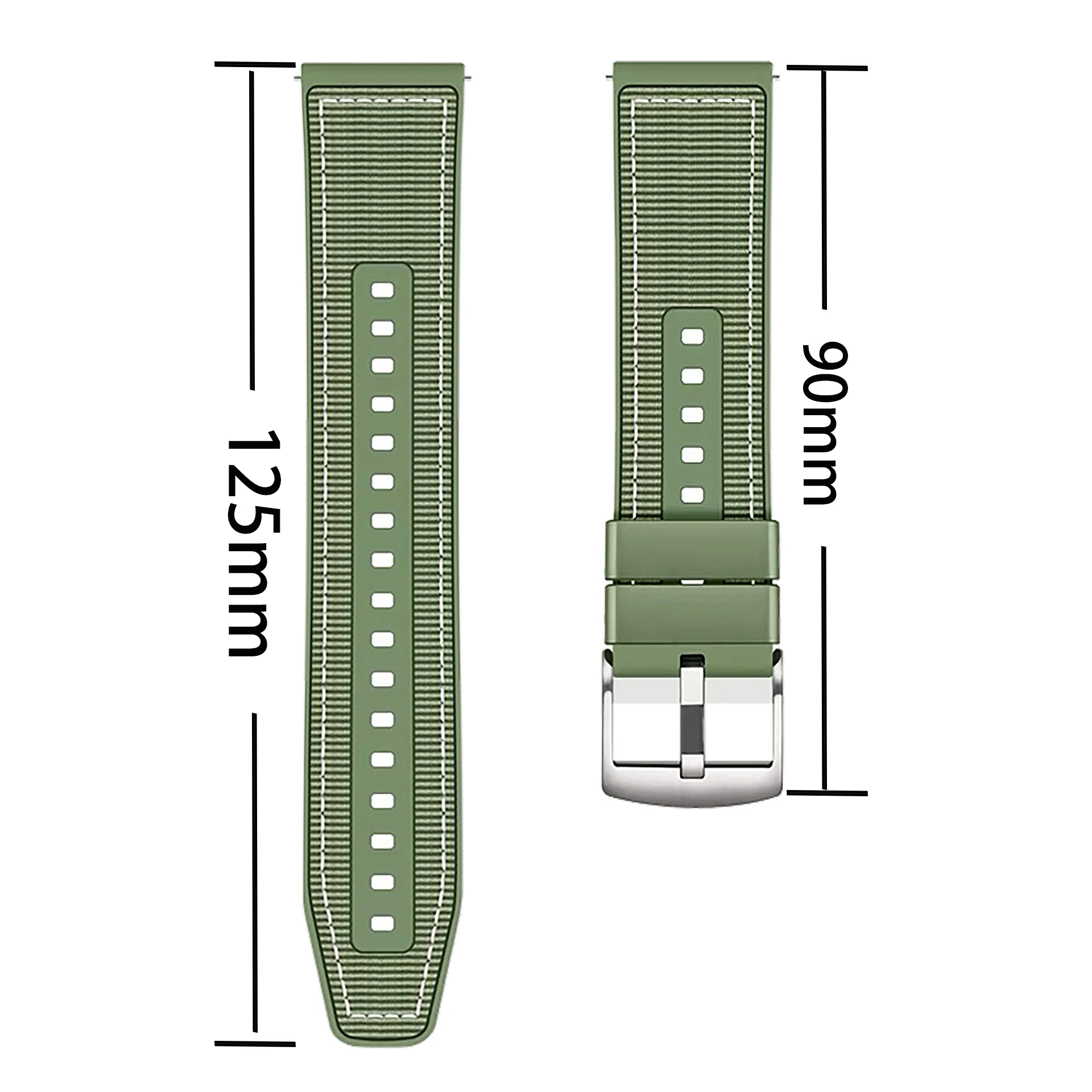 22mm Nylon Silicone Strap For Mibro Watch C3 Smartwatch Band Bracelet For Mibro A1 A2/X1/Lite2/Realme Watch 3 Men Accessories image 5