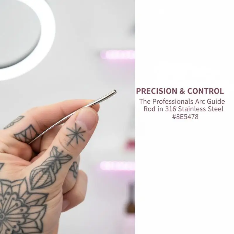 Stainless Steel Titanium Curved Piercing Taper Tool Earring Applicator Professional Puncture Straight/Curved Pole Earring Tool