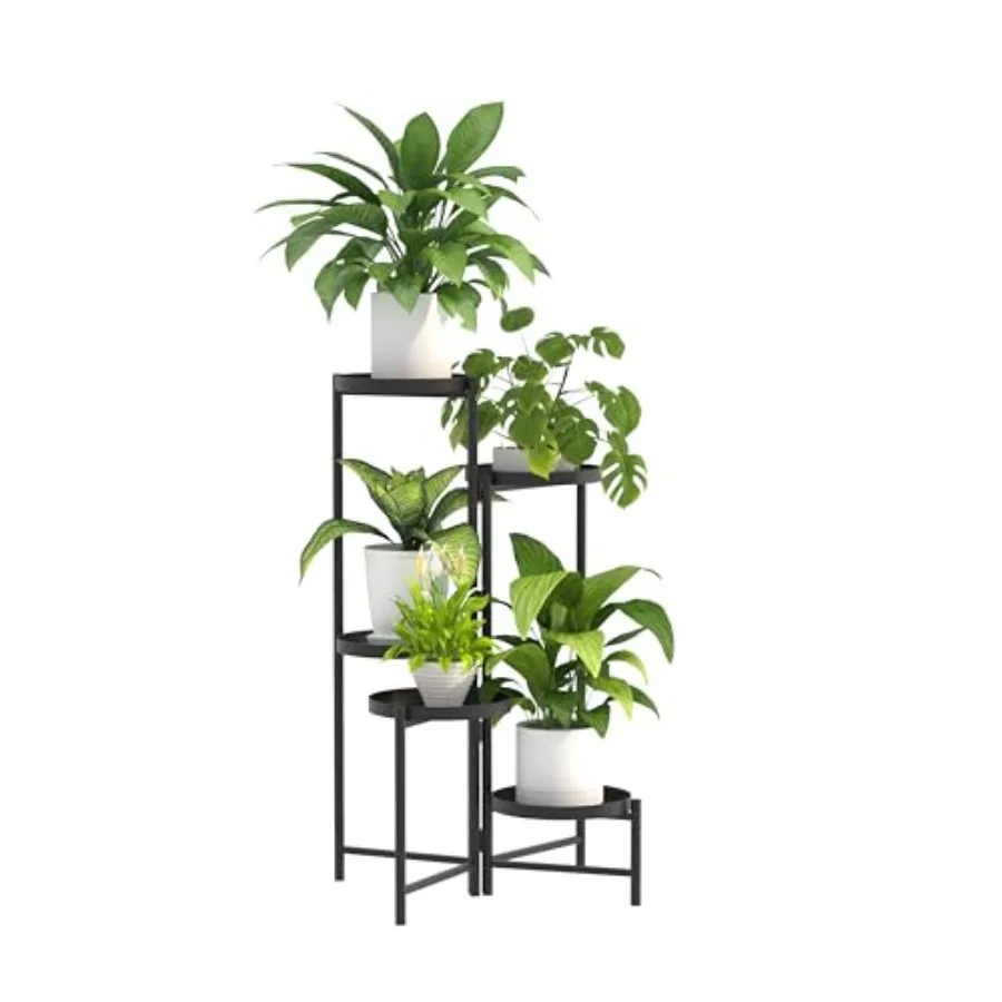 

Metal Plant Stand Modern NEW, Indoor Outdoor Multi-Tiered Plant Stand Display Tray, Flower Pot Stand for Indoor Home Outdoor Pa
