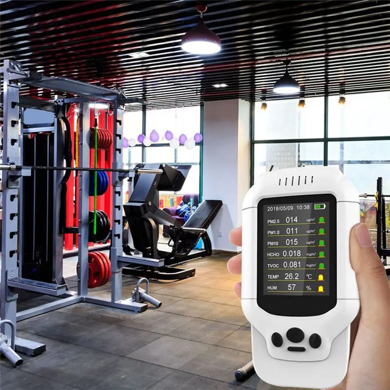 AT13 Monitor de qualidade do ar ABS Detector de formaldeído Monitor de qualidade do ar Detector de qualidade do ar de poeira