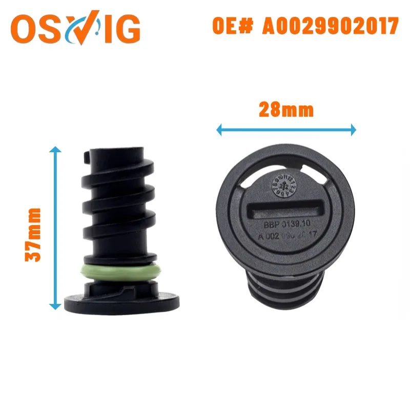 2PCS Plastic Oil Pan Drain Plug Retainer for Mercedes-Benz OE# A0029902017