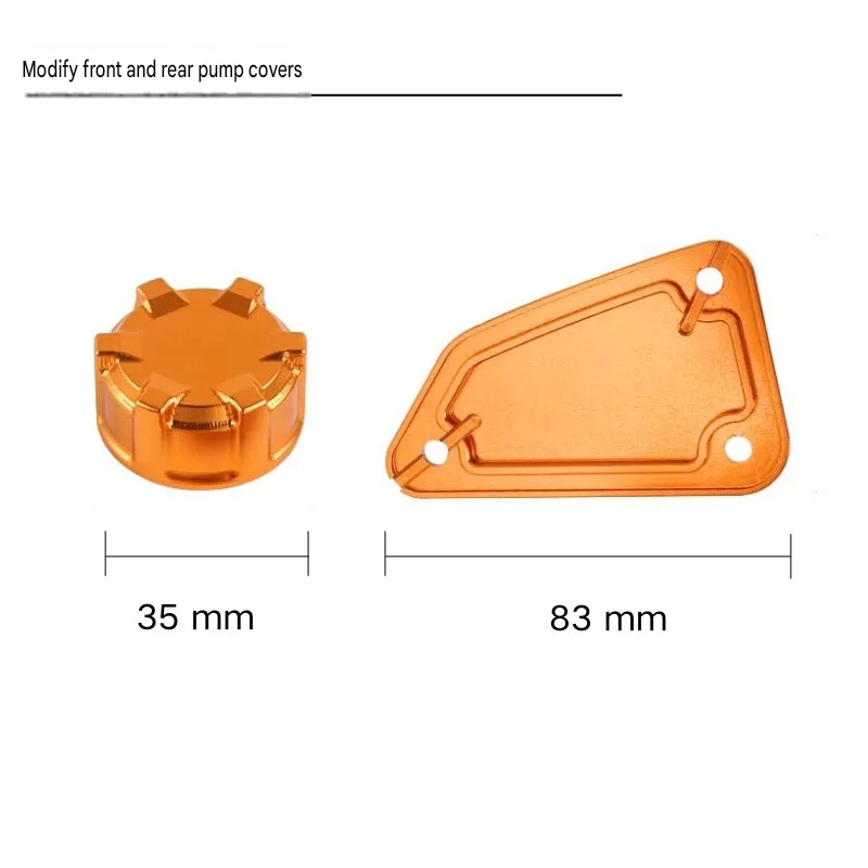 For KTM 790 DUKE/790 ADV customization accessories: front and rear pump covers, oil tank cover, rear brake oil tank cover view 5