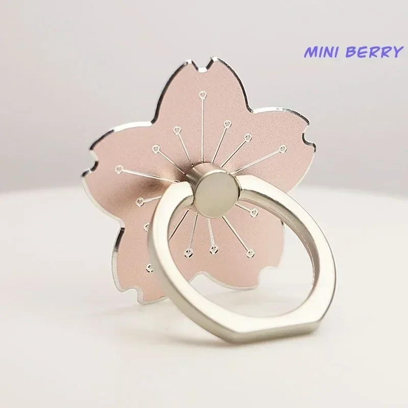 Phone Holder Phone Accessories Phone Stand Phone Ring Holder Rotatable Metal Finger Ring Holder Sakura Oxidation Mini Berry