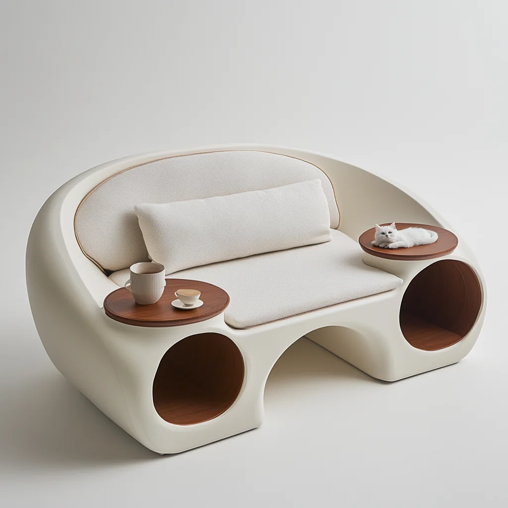 

Simple cat sleeping integrated dirt-resistant cat climbing frame four-season universal thermal pad sofa