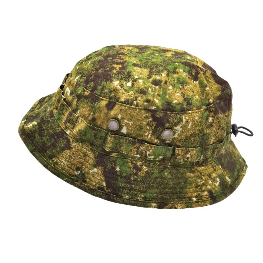 Short Brim Bush Hat Green Zone Camouflage Shade Waterproof Wear Breathable Tactical Fisherman Cap