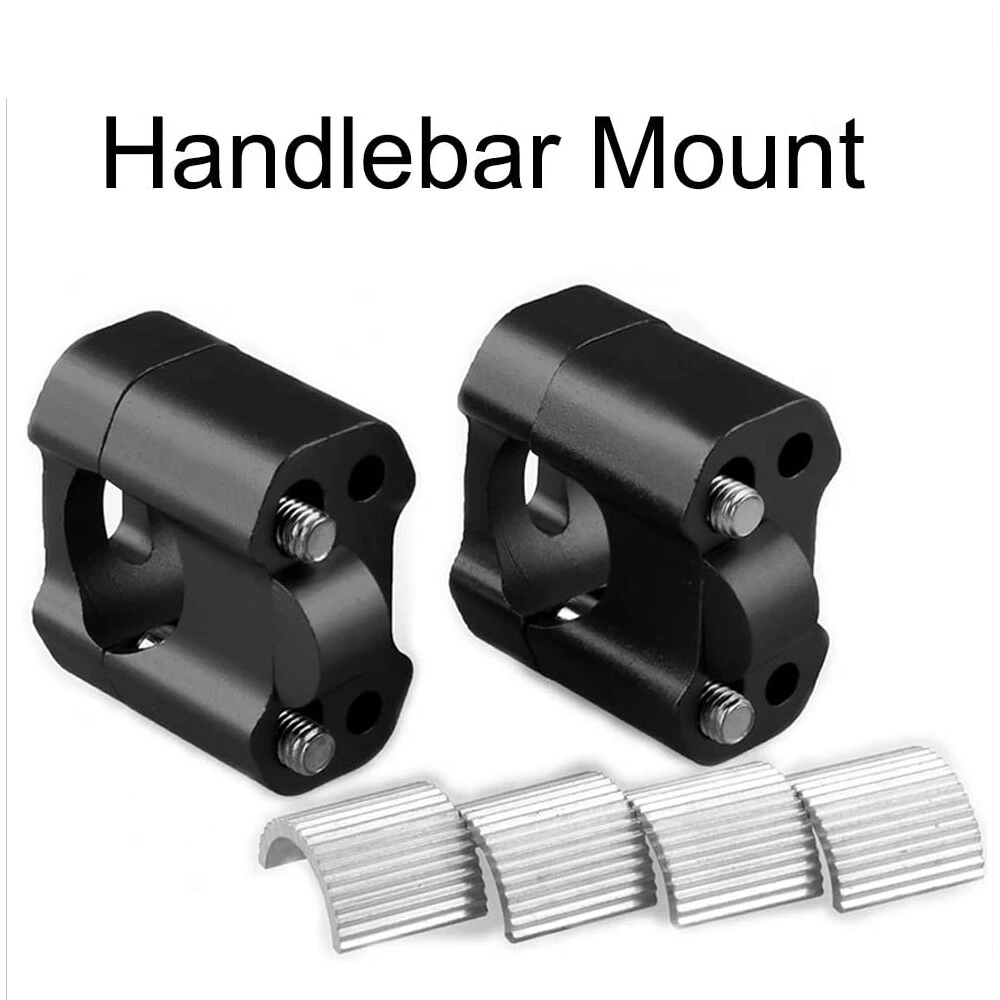 Adaptor Pengangkat Klem Dudukan Batang Gemuk Stang Hitam 7/8 "hingga 1 1/8" Sepeda Motor Trail