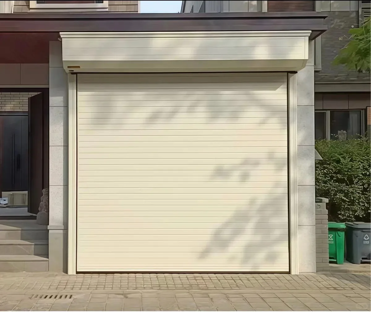 Thermal Insulated Aluminum Rolling Shutter Door Electric Silent Anti Noise Design Waterproof Garage Commercial Shop Door
