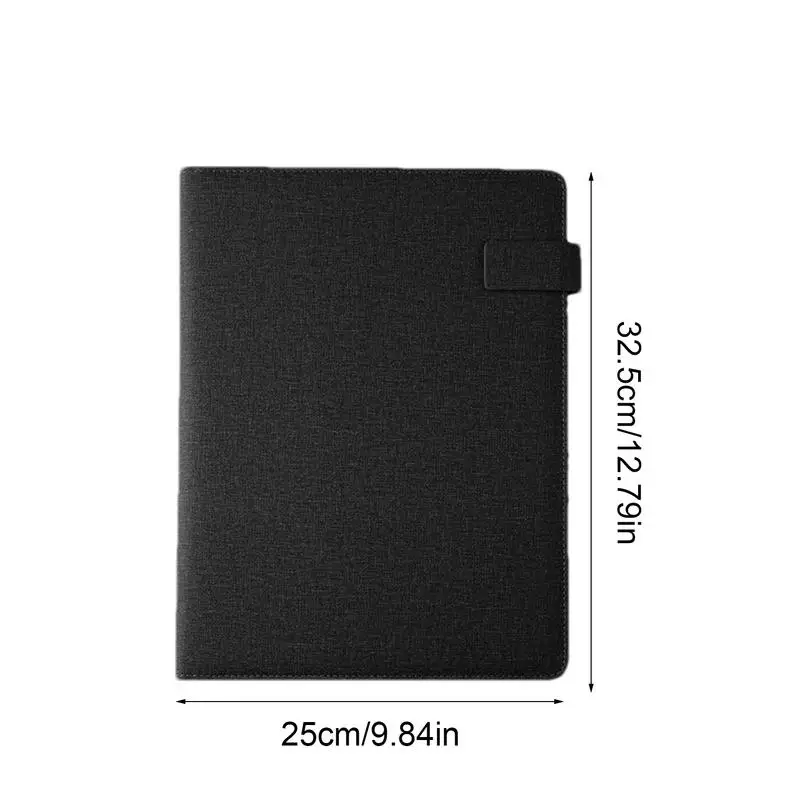 Professional Padfolio Conference Document Organizer Notepad Included Professional PU Leather Padfolio Document Organizer For