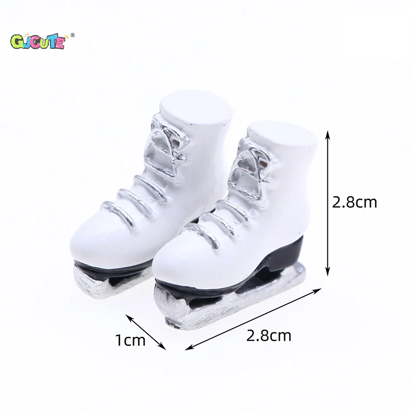 1 para domek dla lalek Mini symulacja buty do jazdy na łyżwach Prop Model dla dziecka lalka wrotki dekoracyjny prezent zabawki dla dzieci akcesoria dla lalek — zdjęcie 5