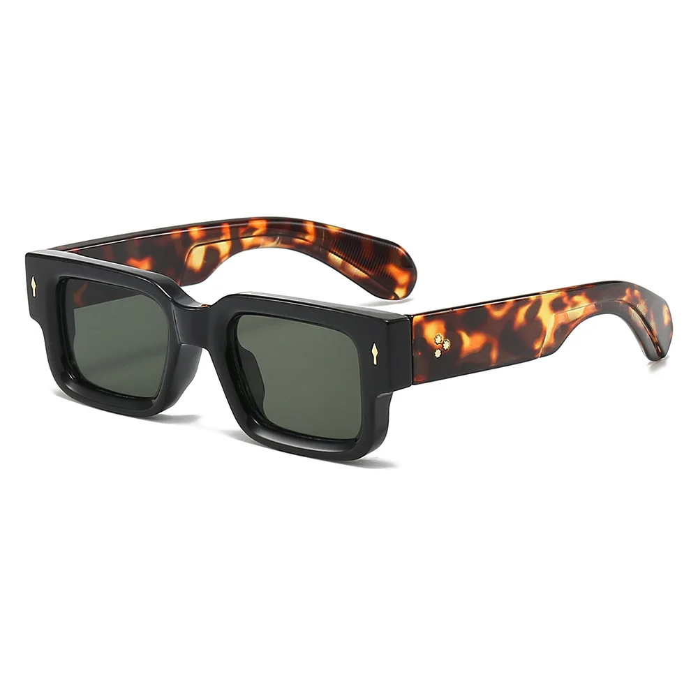 Gafas de sol cuadradas polarizadas para hombre y mujer, lentes rectangulares de diseñador de marca de lujo, a la moda, para conducir, 2024