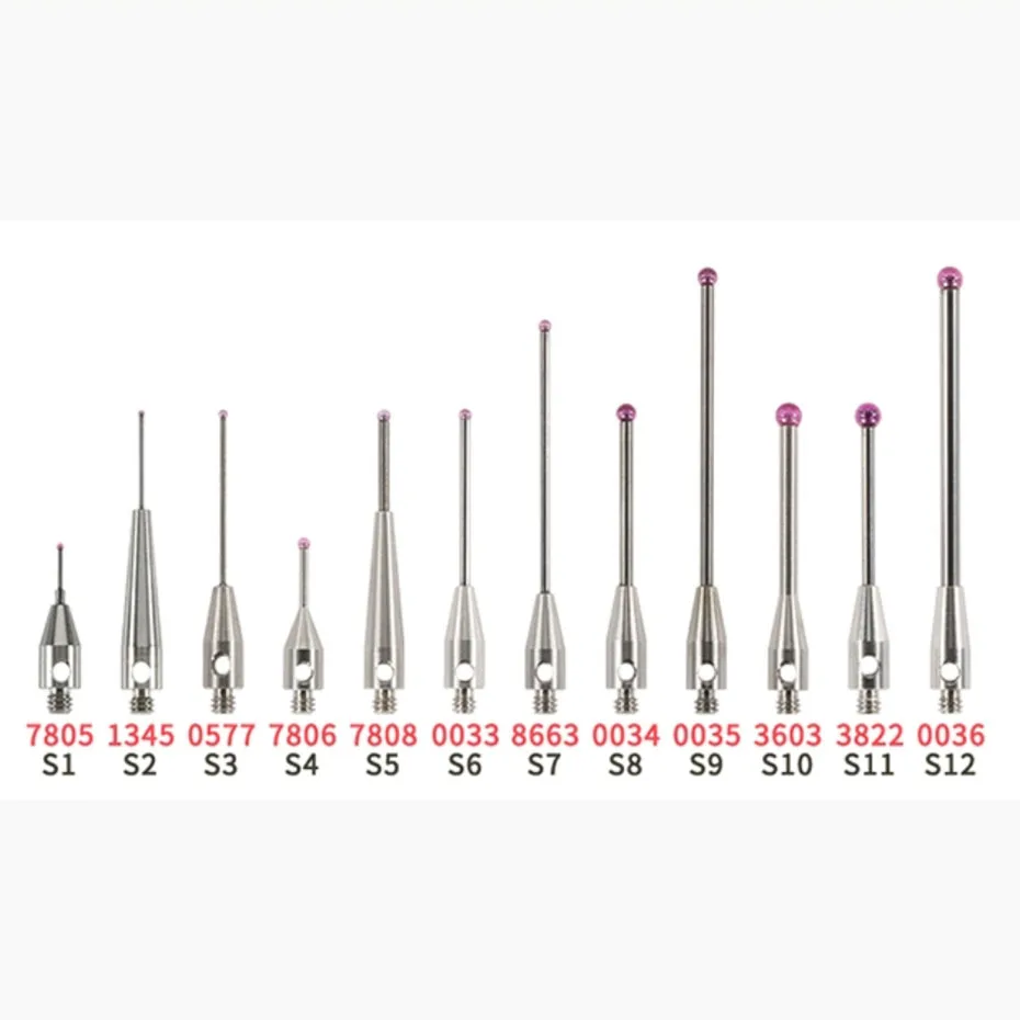 New M2M3 Renishaw Coordinate Measuring Needle Three Dimensional Measuring Head Ruby Measuring Needle 0.5/1.0/1.5/2.0/3